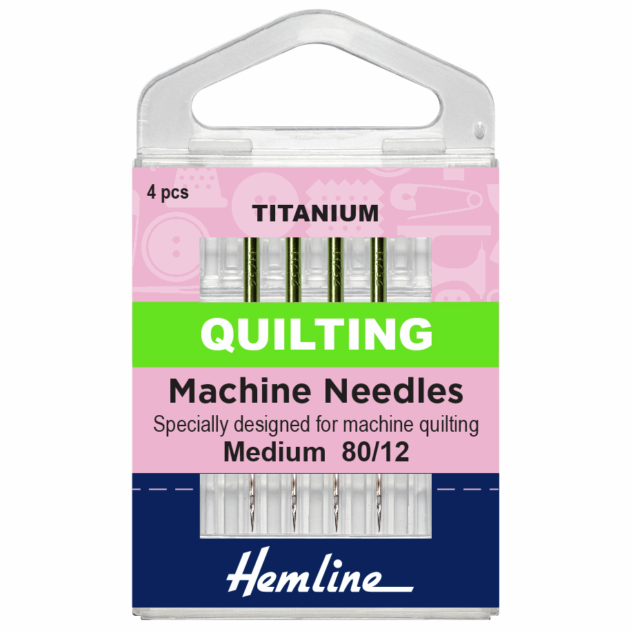H106.T Quilting Size 80/12 Titanium Sewing Machine Needle..